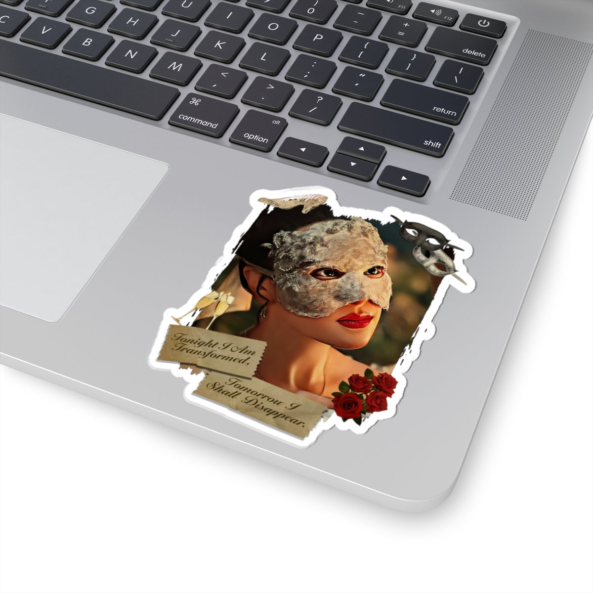 Tonight I Am Transformed Sophie Baek Masquerade Ball Quote Netflix Sticker