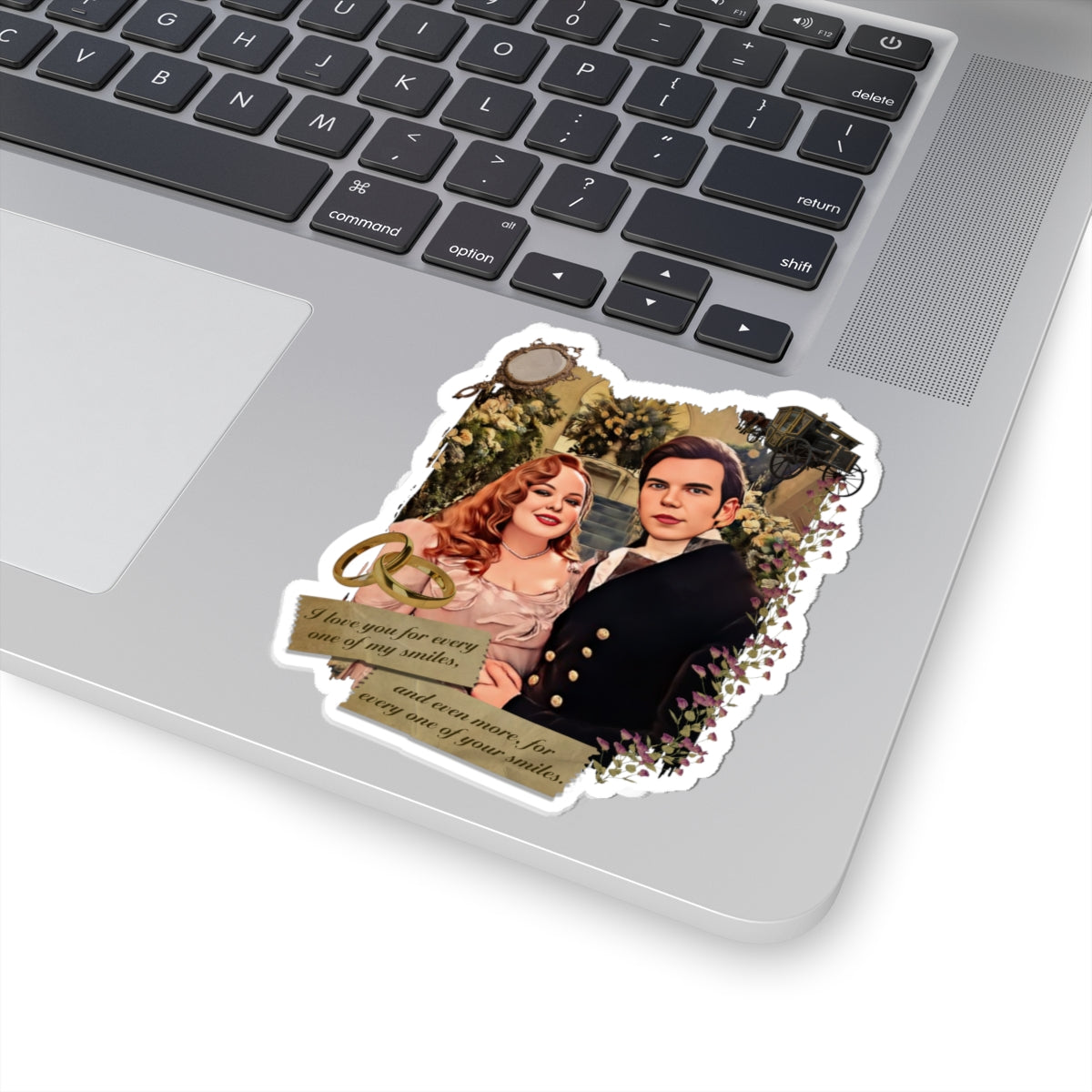 Colin & Penelope Bridgerton Polin Portrait Netflix Sticker