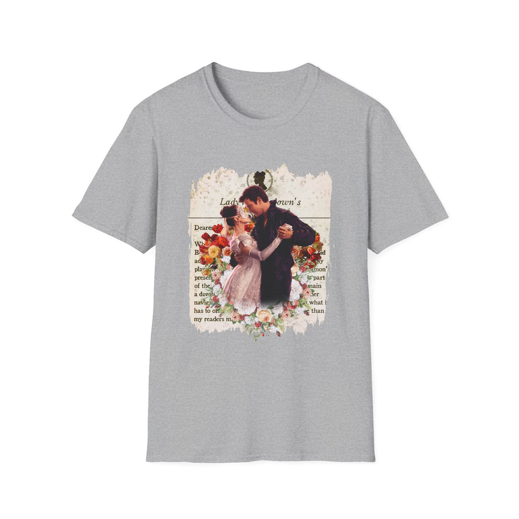 Benedict Bridgerton & The Lady In Silver Lady Whistledown Society Papers Netflix T-Shirt