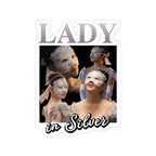 Lady In Silver 90's Bridgerton Netflix Sticker