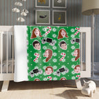 Polin Colin & Penelope Christmas Bridgerton Netflix Throw Blanket
