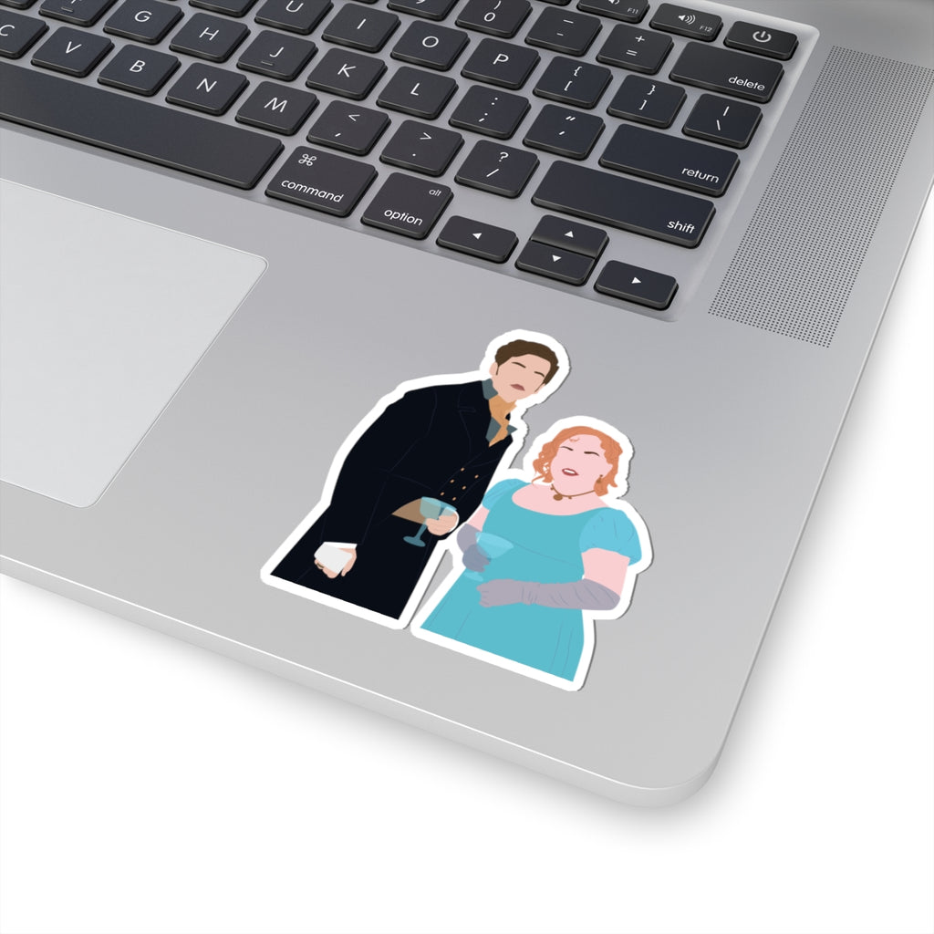 Penelope and Colin Bridgerton Polin Netflix Sticker