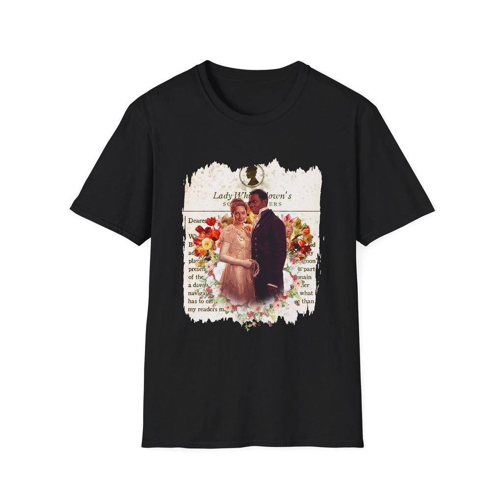 John Stirling & Francesca Bridgerton Stirling Lady Whistledown Society Papers Netflix T-Shirt