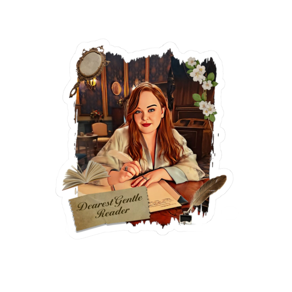 Penelope Bridgerton Night Gown Lady Whistledown Portrait Netflix Sticker