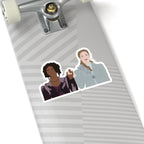 Francesca & Michaela Stirling Holding Hands Sticker