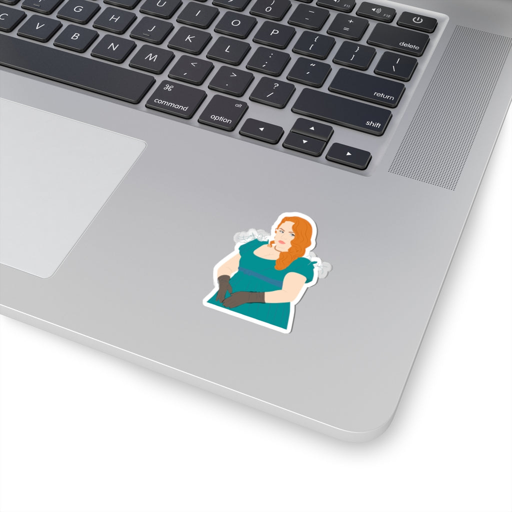 Penelope Featherington Emerald Dress Bridgerton Netflix Sticker