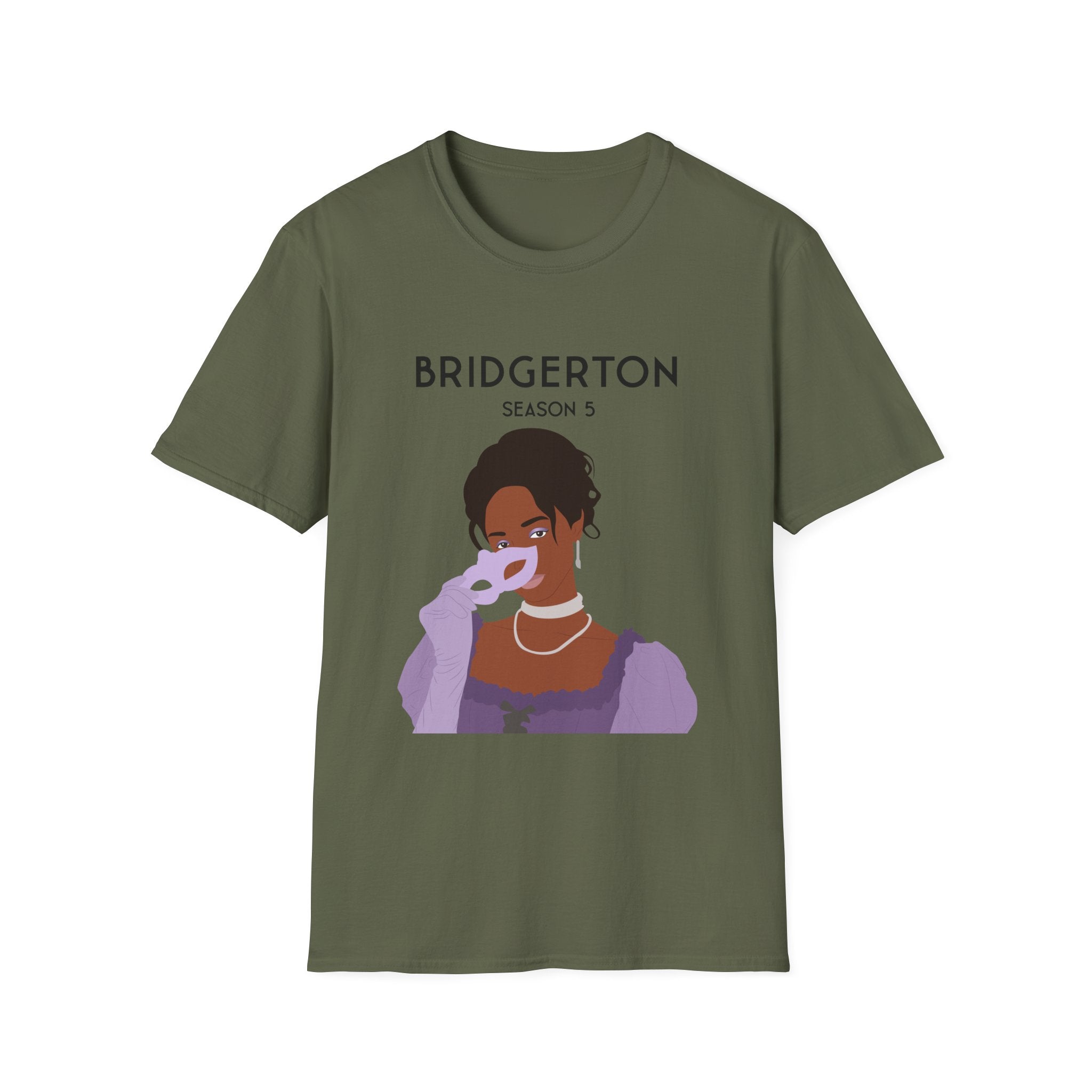 Michaela Stirling Mask Bridgerton Season 5 Netflix T-Shirt