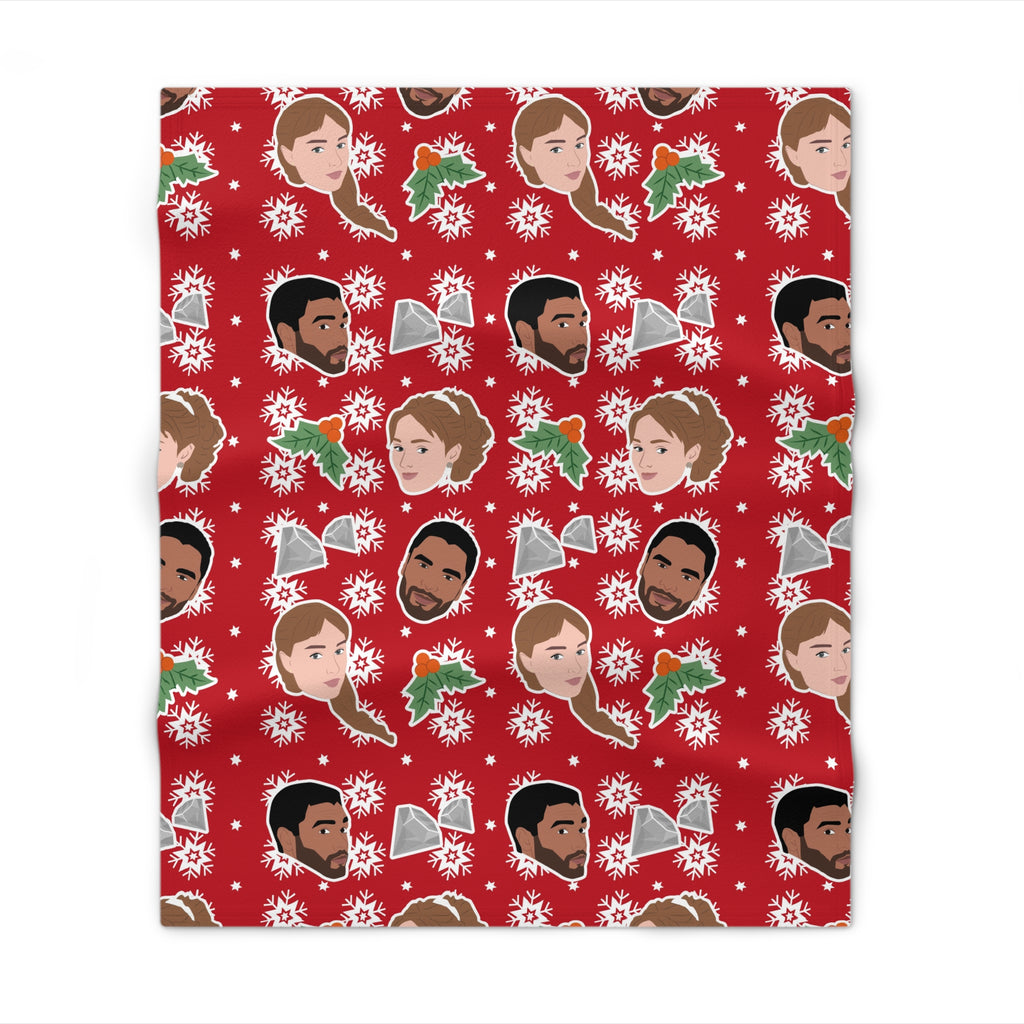 Simon & Daphne Saphne Christmas Bridgerton Netflix Throw Blanket