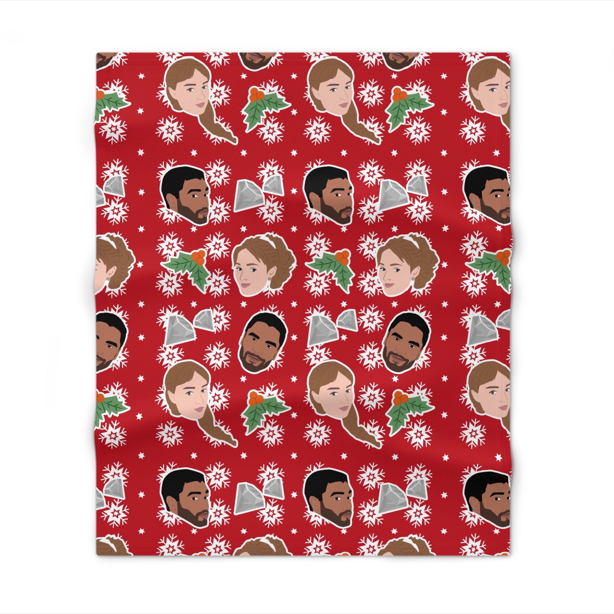 Simon & Daphne Saphne Christmas Bridgerton Netflix Throw Blanket