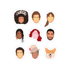 Penelope, Colin, Kate, Anthony, Daphne, Simon, Queen Charlotte Newton Emoji Bridgerton Netflix Sticker