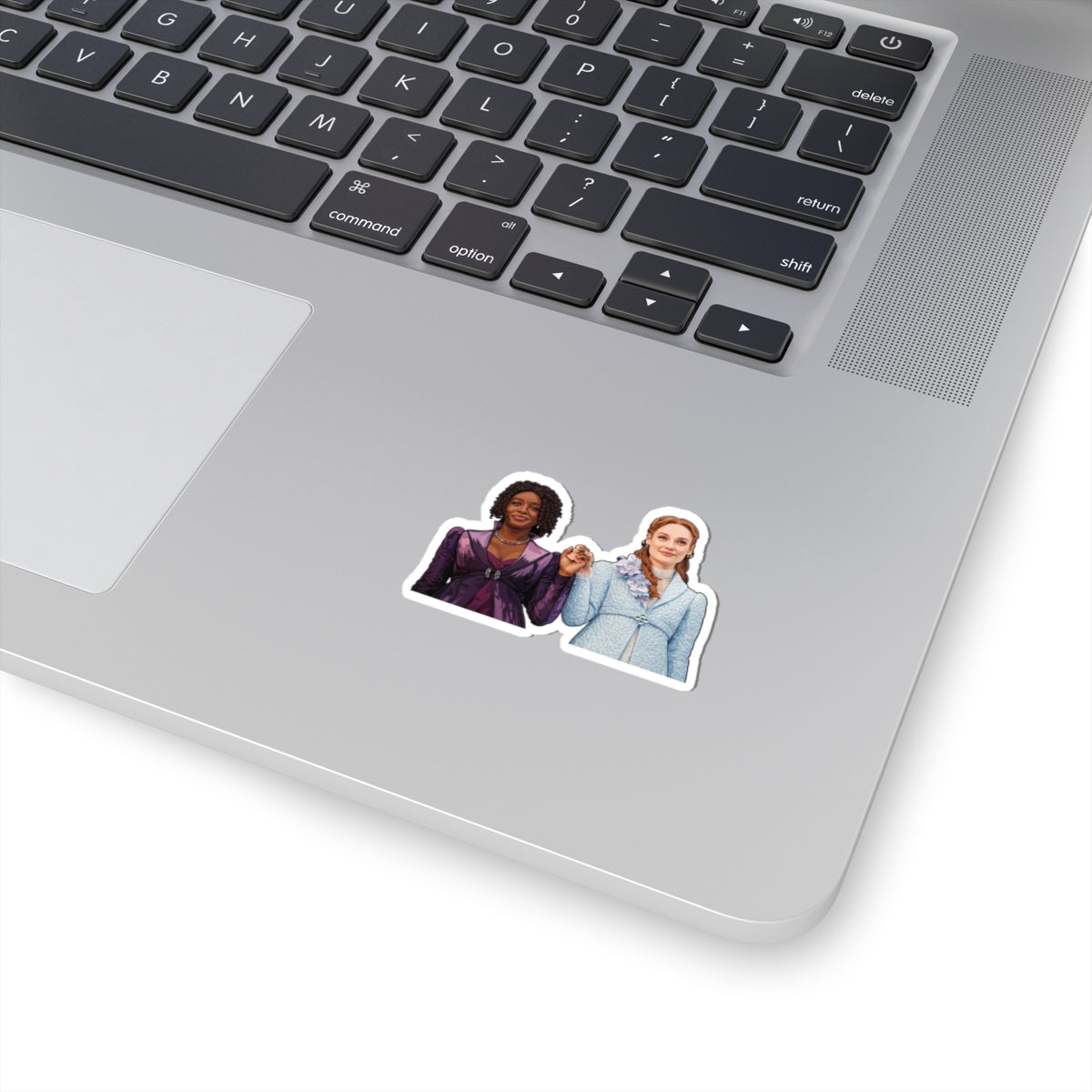 Francesca & Michaela Stirling Holding Hands Realism Art Sticker