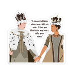 My Heart Calls Your Name King George And Queen Charlotte Bridgerton Netflix Sticker
