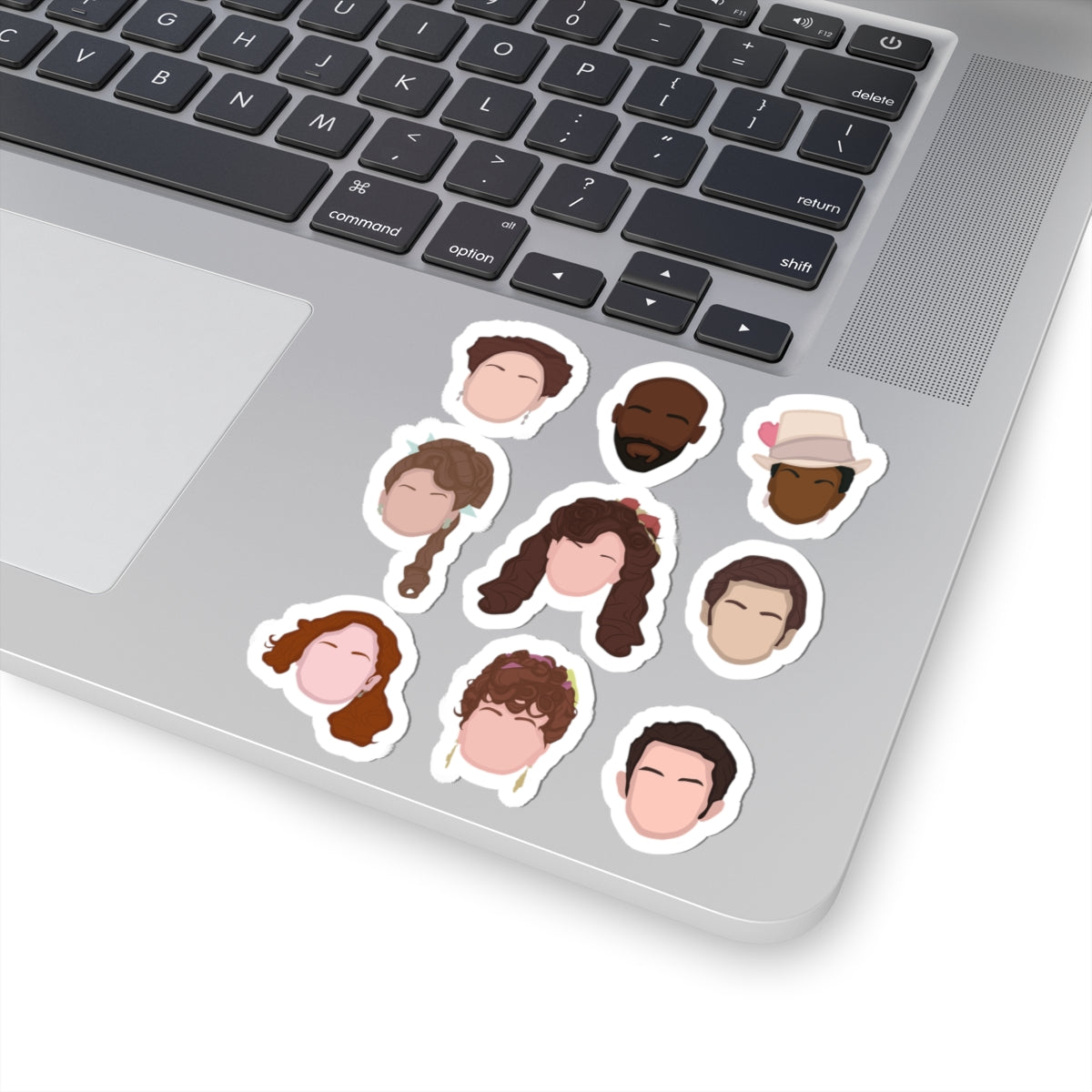 Bridgerton's Colin, Penelope, Anthony, Lady Danbury, Violet, Portia, Prudence, Philippa, Marcus Emoji Bridgerton Netflix Sticker