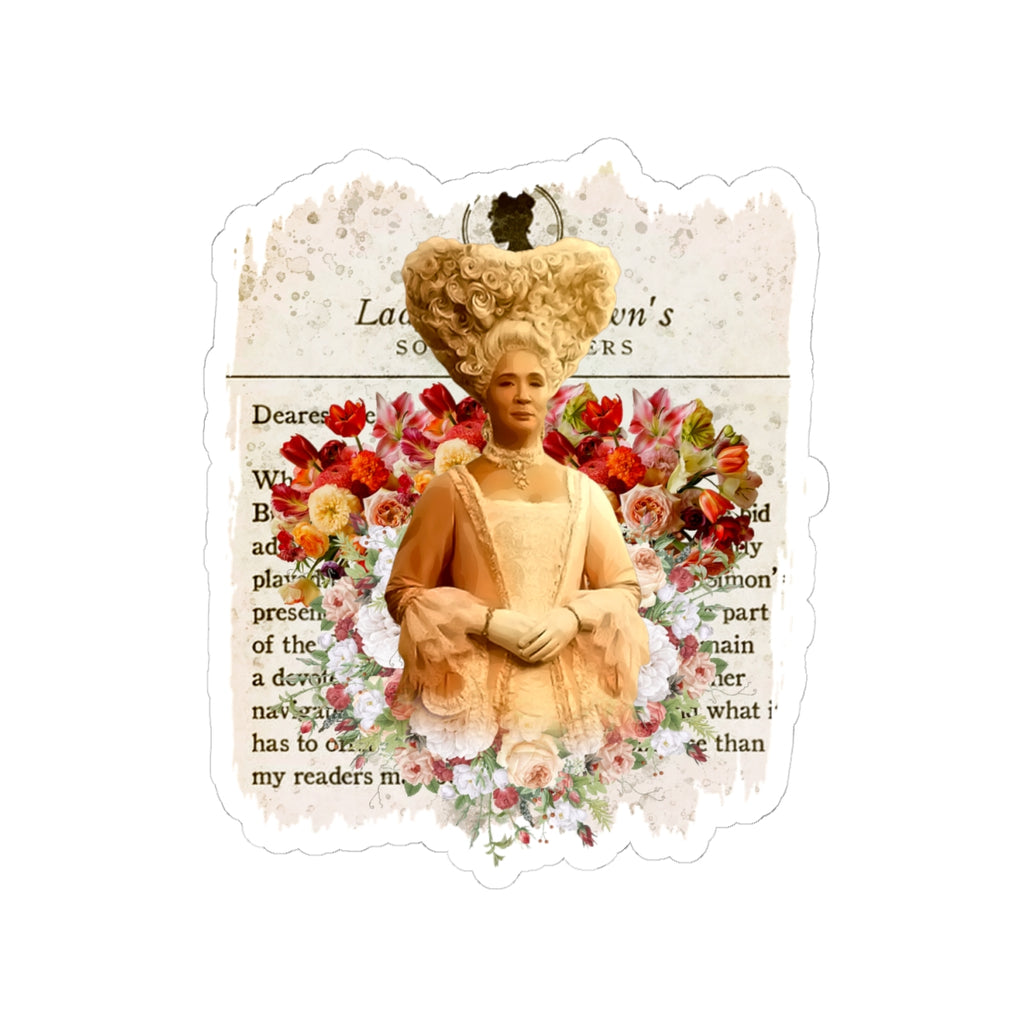 Queen Charlotte Heart Lady Whistledown Society Papers Bridgerton Netflix Sticker