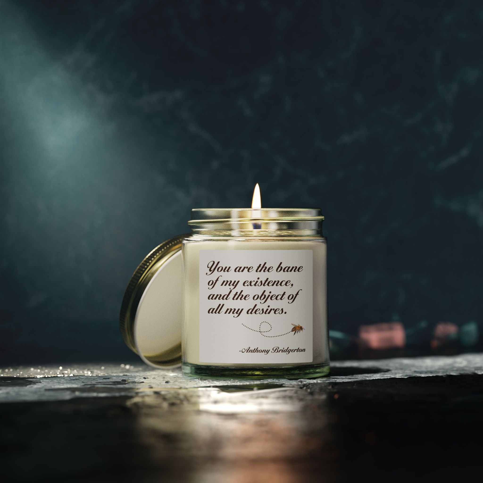 You Are The Bane Of My Existence Bridgerton Netflix Scented Candle, Coconut Apricot Wax