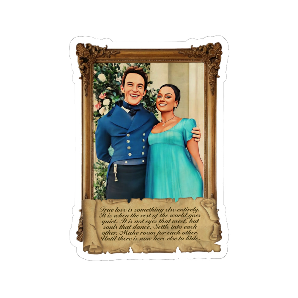 Kate & Anthony TVWLM Love Quote Bridgerton Frame Portrait Bridgerton Netflix Sticker