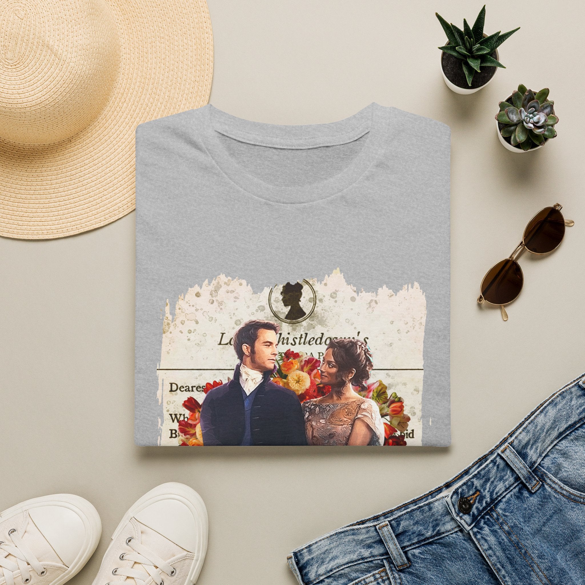 Anthony Bridgerton & Kate Bridgerton Lady Whistledown Society Papers Netflix T-Shirt
