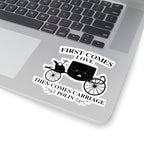 First Comes Love Then Comes Carriage Polin Bridgerton Netflix Sticker