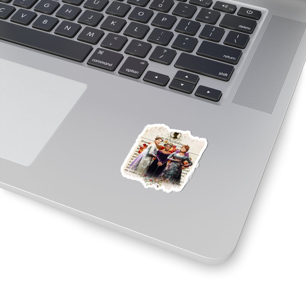 Lady Danbury, Violet Bridgerton, Portia Featherington Lady Whistledown Society Papers Netflix Sticker