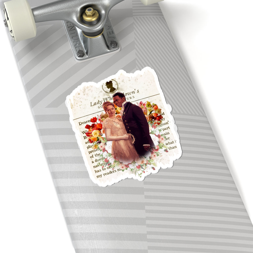 John Stirling & Francesca Bridgerton Stirling Lady Whistledown Society Papers Netflix Sticker