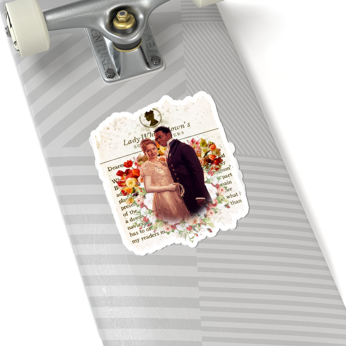 John Stirling & Francesca Bridgerton Stirling Lady Whistledown Society Papers Netflix Sticker