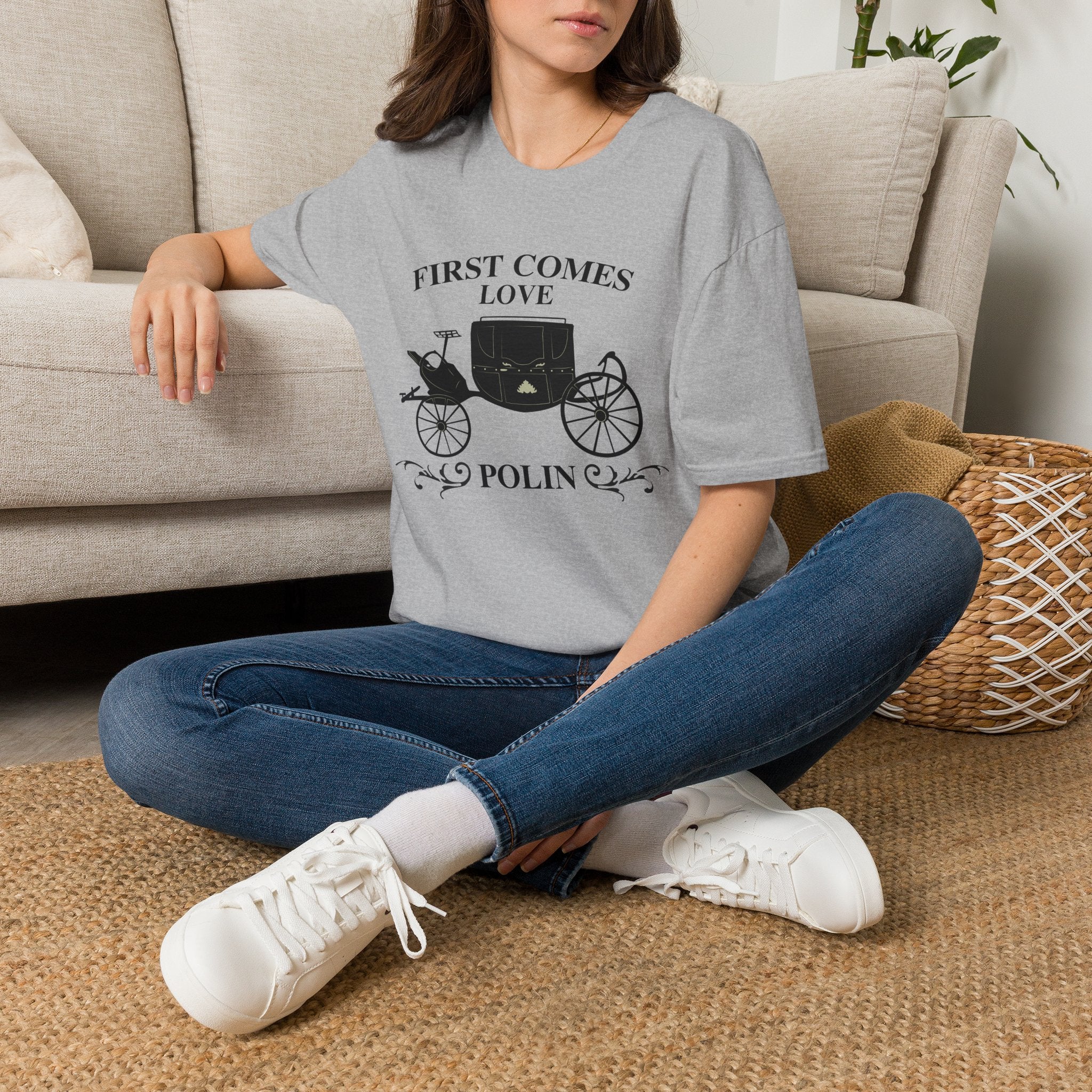 First Comes Love Polin Carriage Bridgerton Netflix T-Shirt