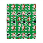 Polin Colin & Penelope Christmas Bridgerton Netflix Throw Blanket