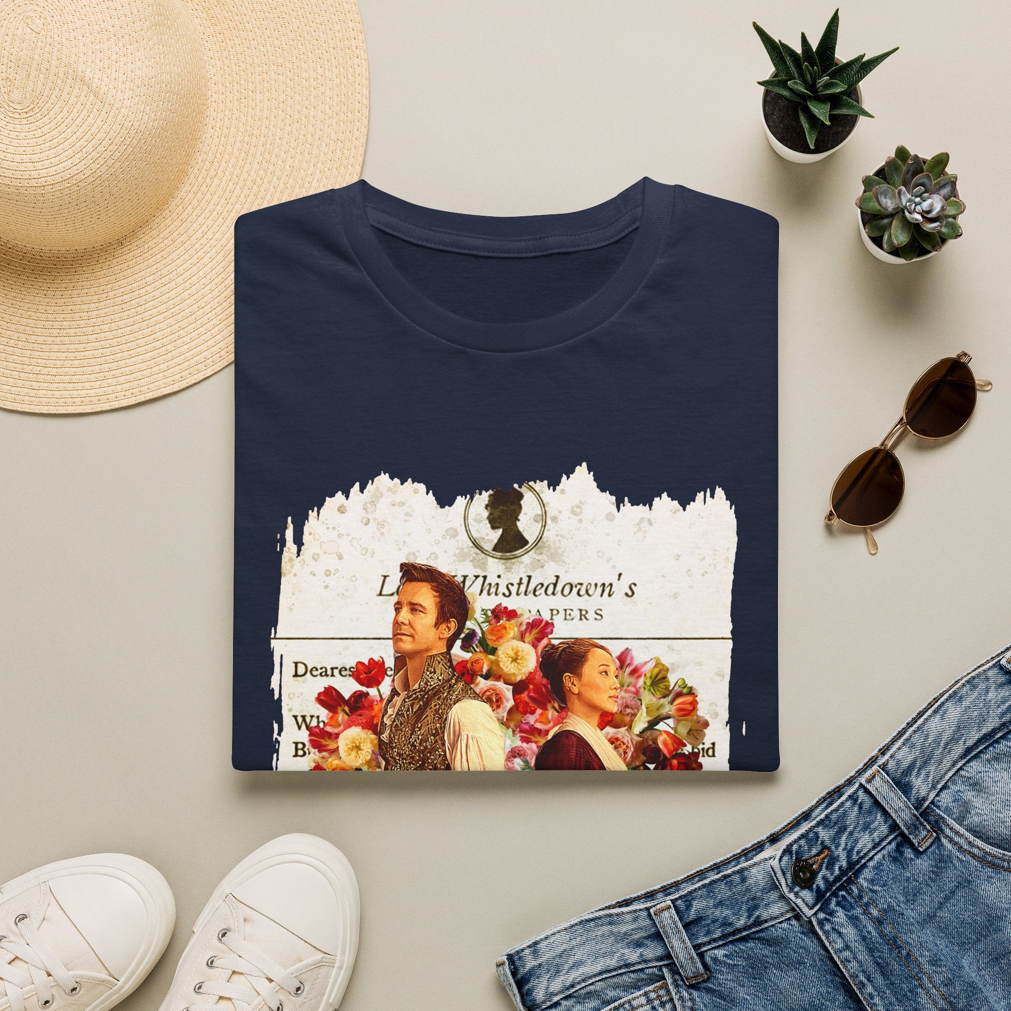Benedict Bridgerton & Sophie Baek Back To Back Lady Whistledown Society Papers Netflix T-Shirt