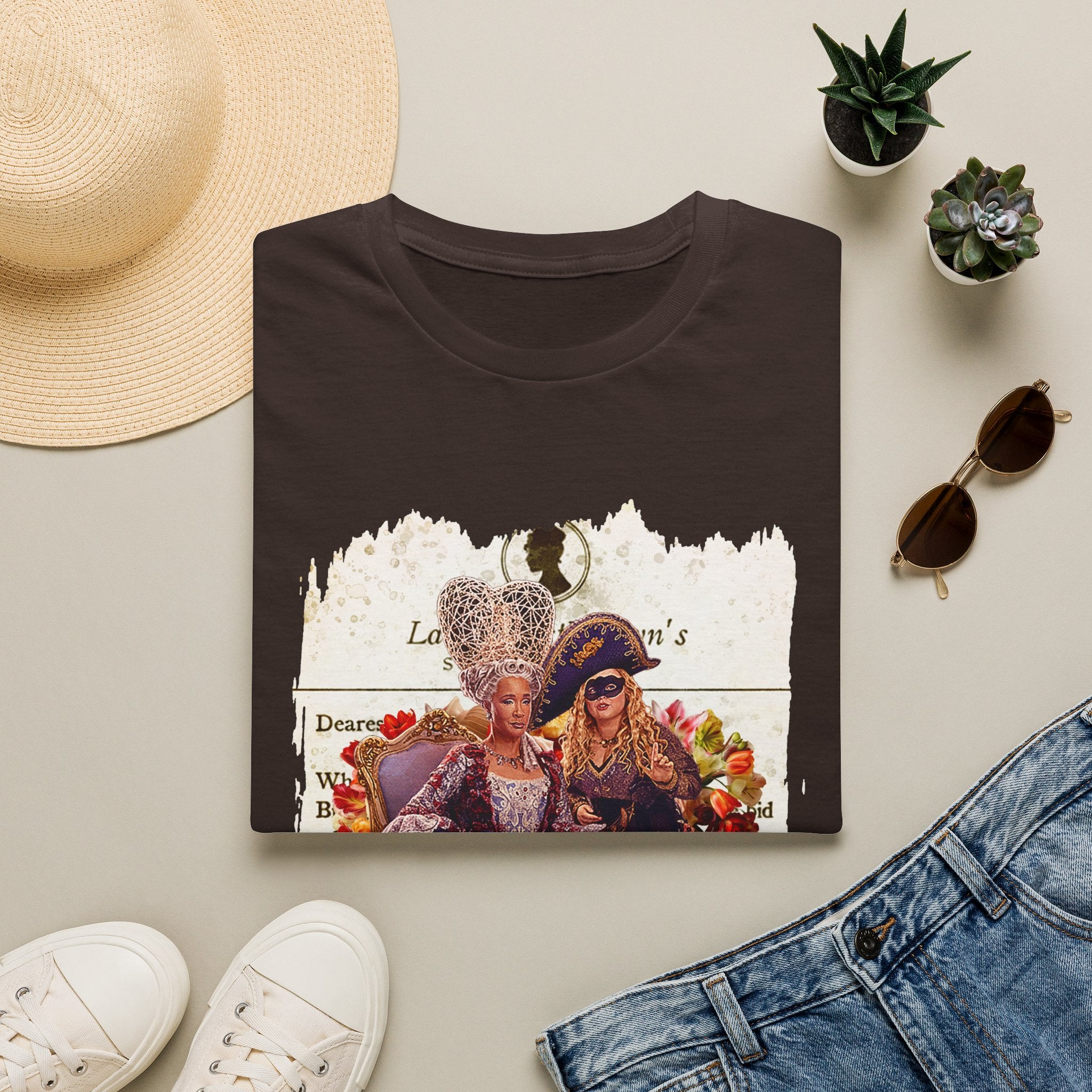 Queen Charlotte & Penelope Bridgerton Lady Whistledown Society Papers Netflix T-Shirt