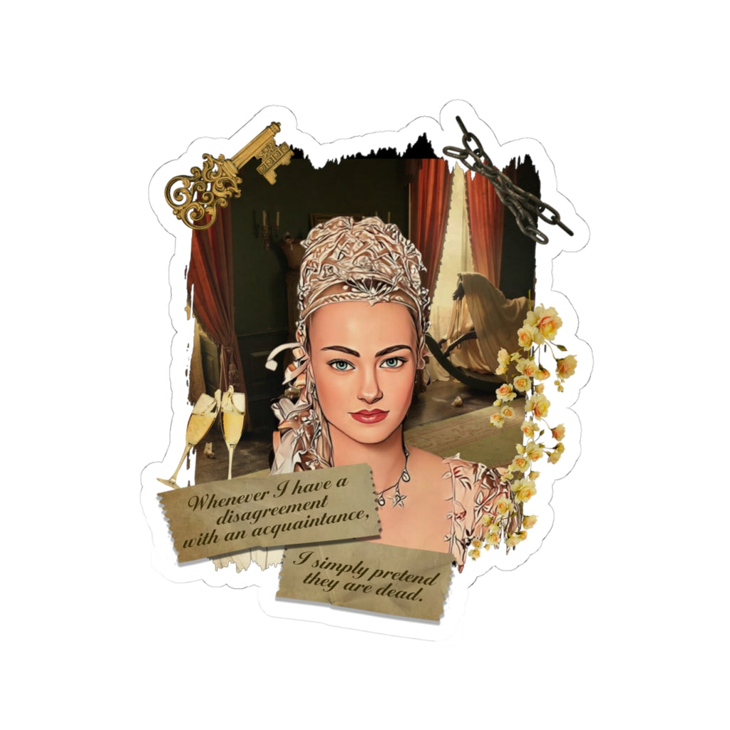 Cressida Cowper Portrait Netflix Sticker