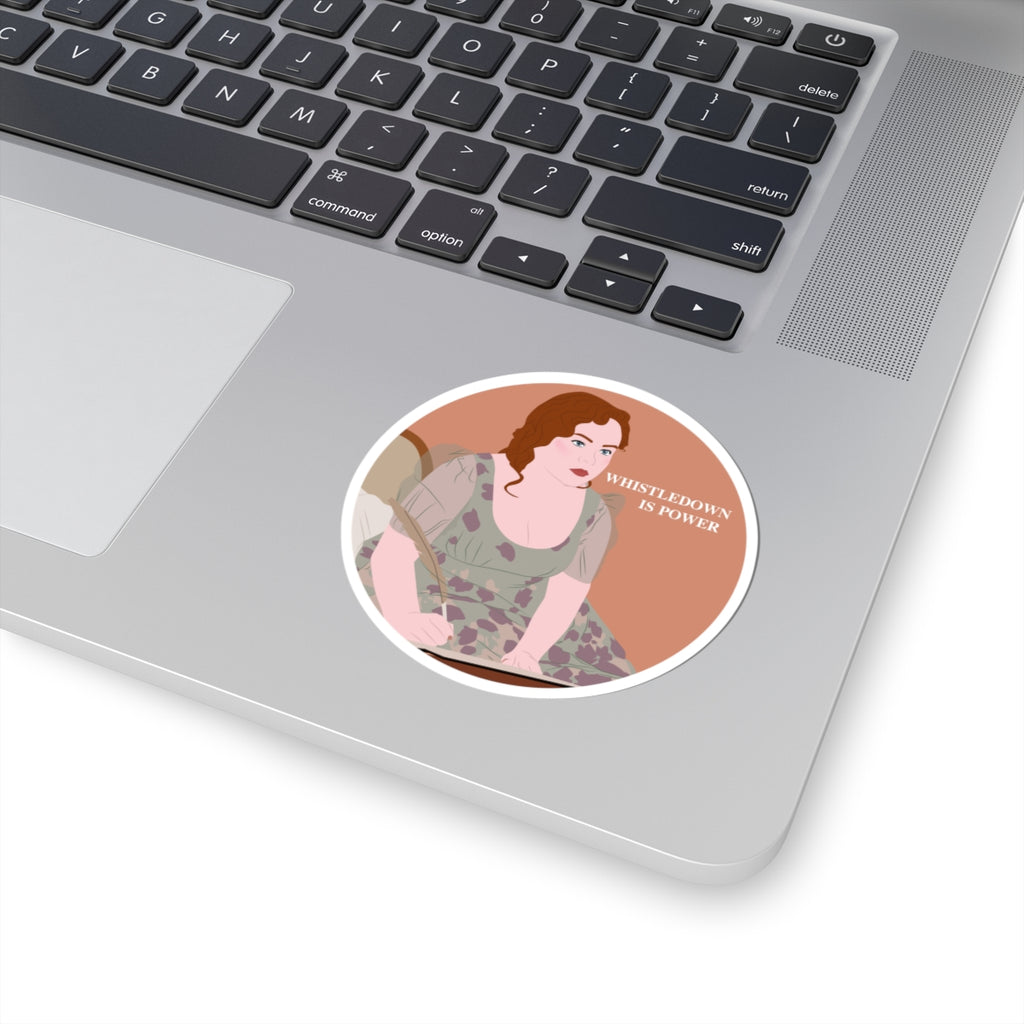 Whistledown Is Power Penelope Featherington Bridgerton Netflix Sticker