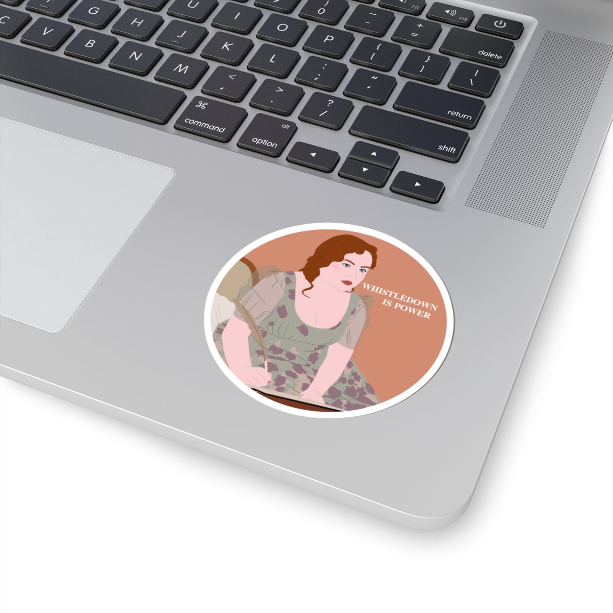 Whistledown Is Power Penelope Featherington Bridgerton Netflix Sticker