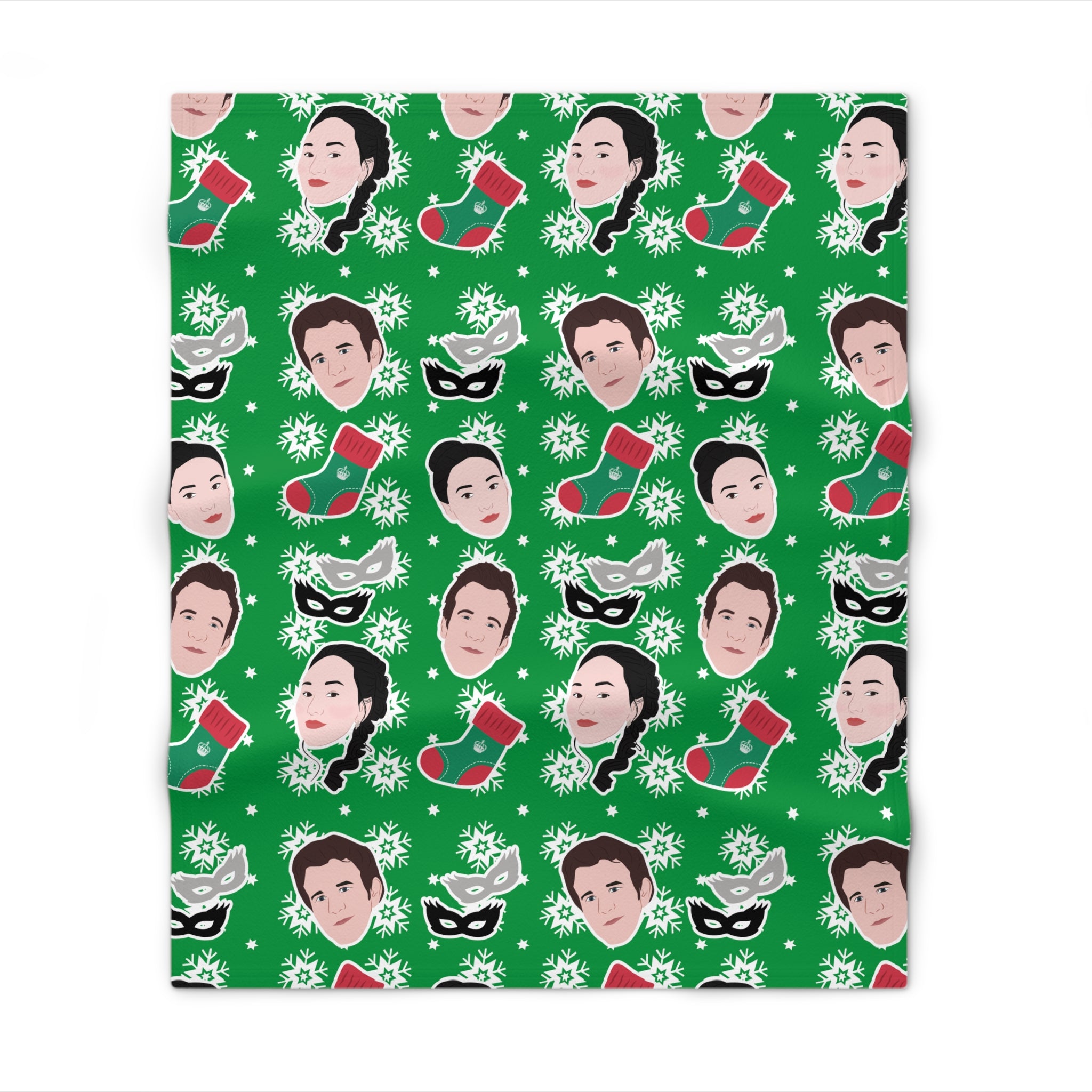 Benophie Benedict & Sophie Benophie Christmas Bridgerton Netflix Throw Blanket