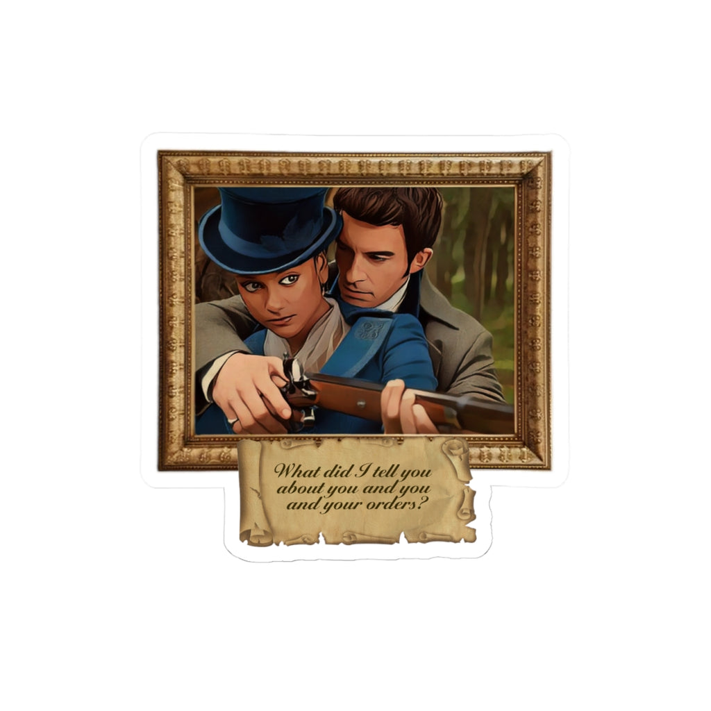 Kate & Anthony TVWLM Quote Bridgerton Frame Portrait Netflix Sticker