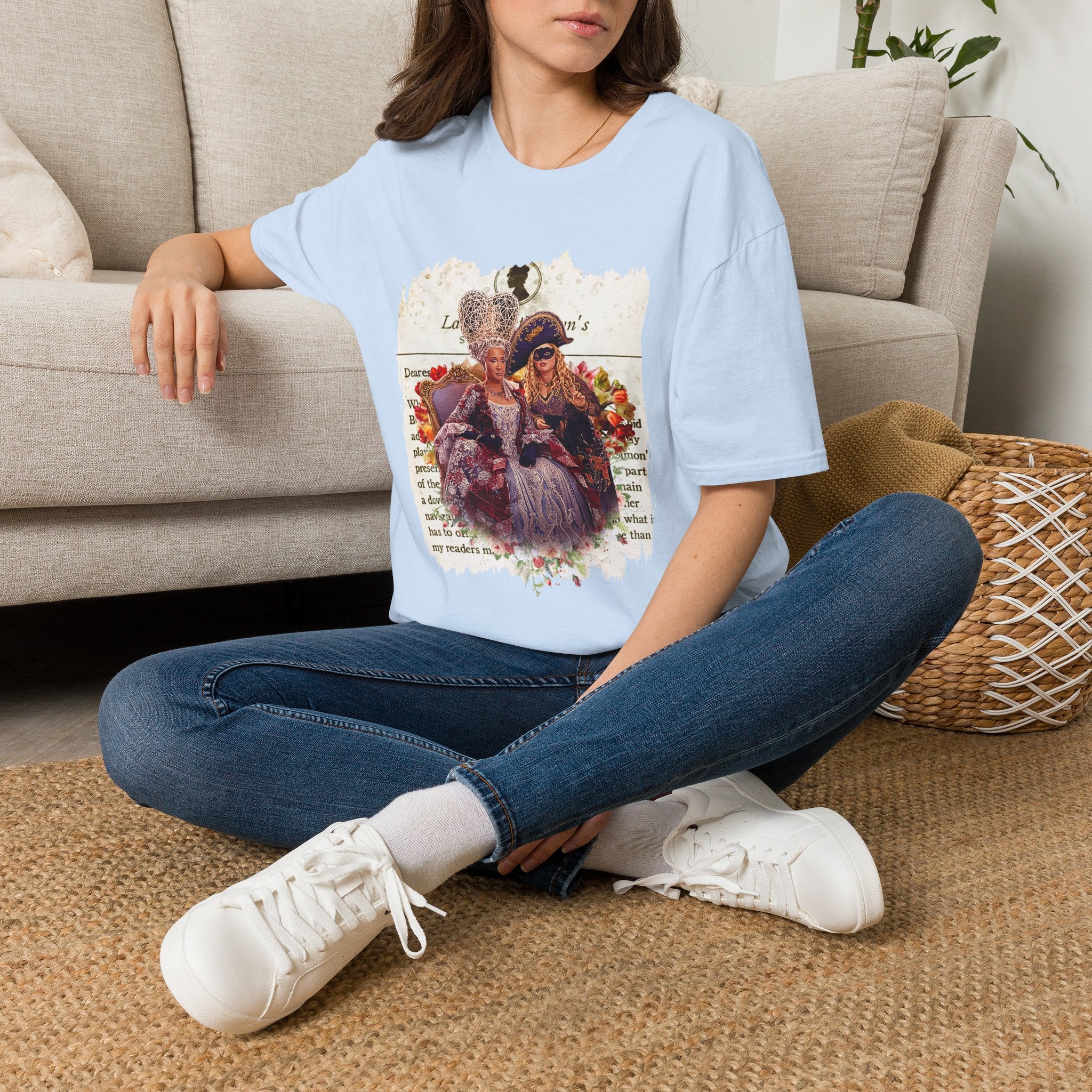 Queen Charlotte & Penelope Bridgerton Lady Whistledown Society Papers Netflix T-Shirt