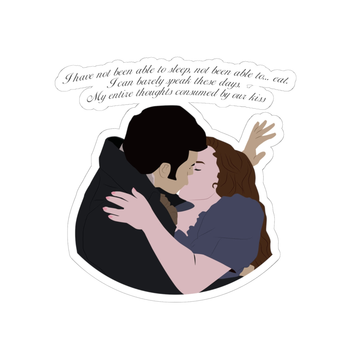 I Have Not Been Able To Sleep Colin & Penelope Polin Bridgerton Netflix Sticker