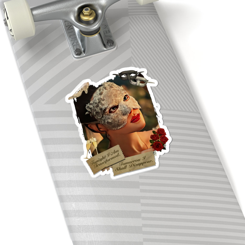 Tonight I Am Transformed Sophie Baek Masquerade Ball Quote Netflix Sticker