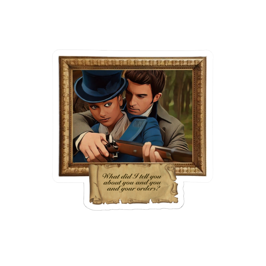 Kate & Anthony TVWLM Quote Bridgerton Frame Portrait Netflix Sticker