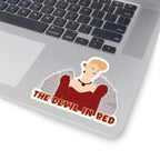The Devil In Red Cressida Cowper Red Dress Bridgerton Netflix Sticker