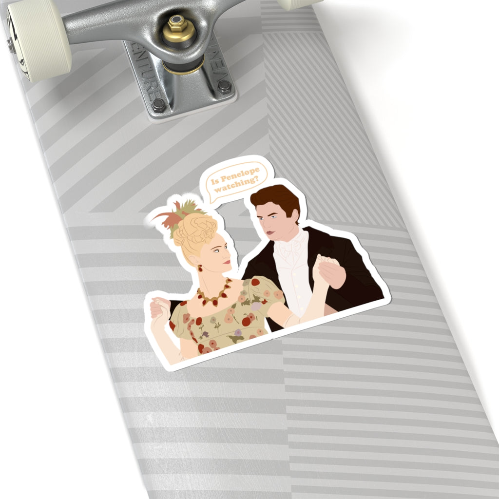 Is Penelope Looking? Cressida Cowper & Colin Bridgerton Netflix Sticker