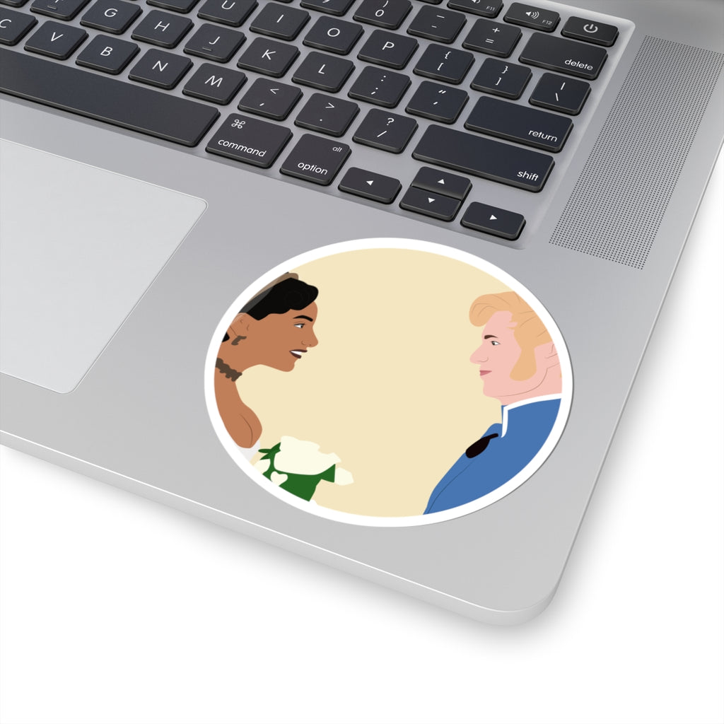 Edwina Sharma and Prince Friedrich Bridgerton Netflix Sticker
