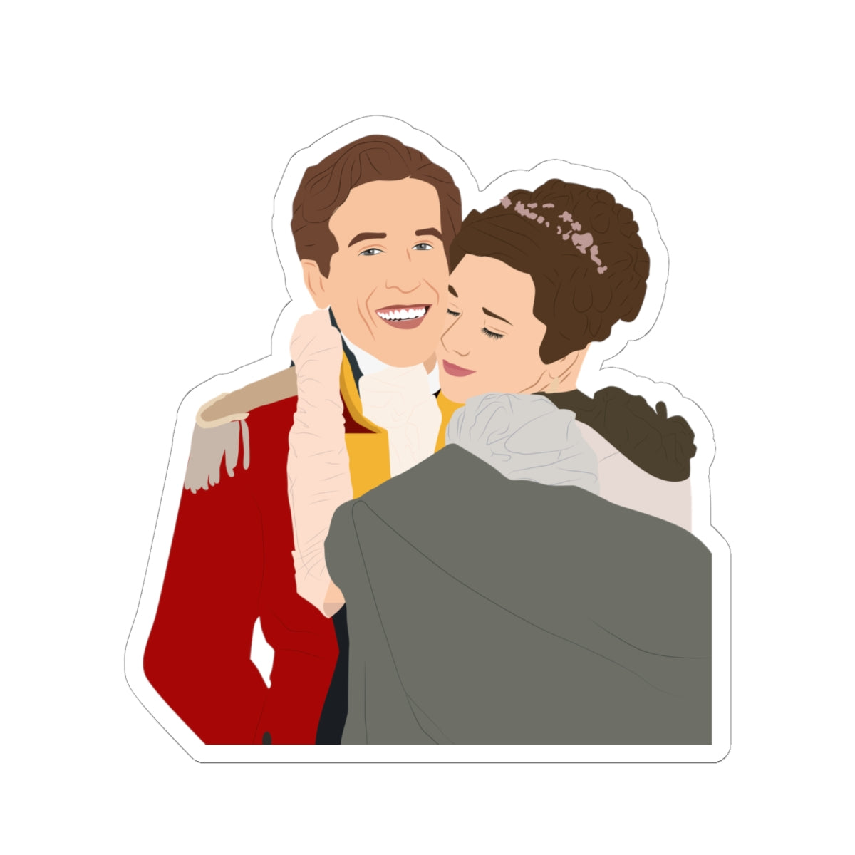 Sir Phillip Crane & Eloise Bridgerton Netflix Sticker