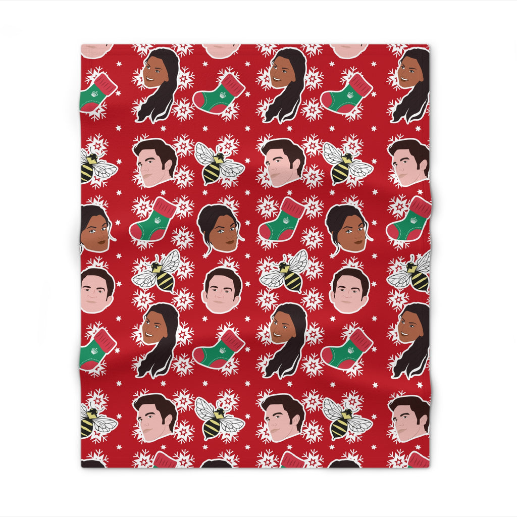 Anthony & Kate Kanthony Christmas Bridgerton Netflix Throw Blanket