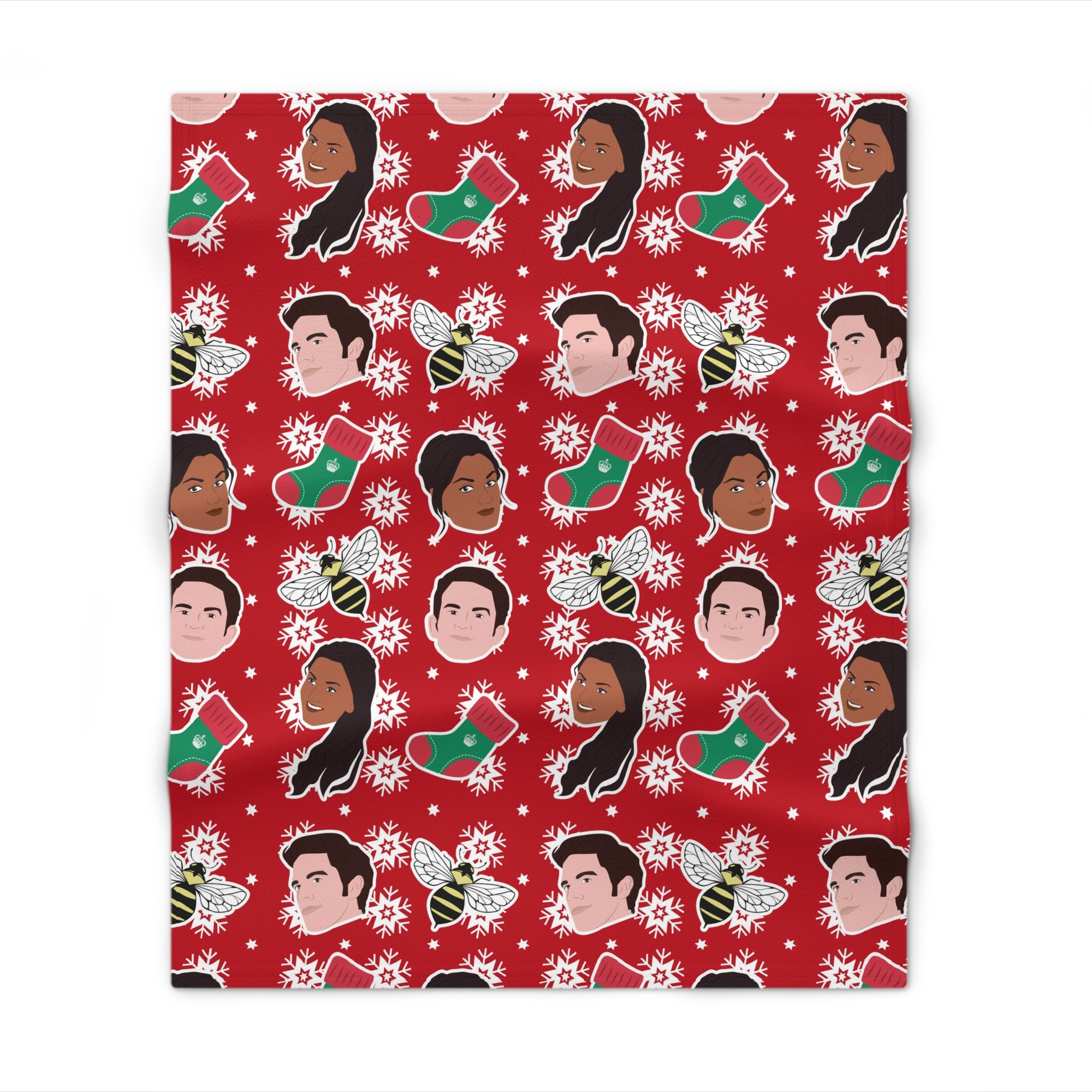 Anthony & Kate Kanthony Christmas Bridgerton Netflix Throw Blanket