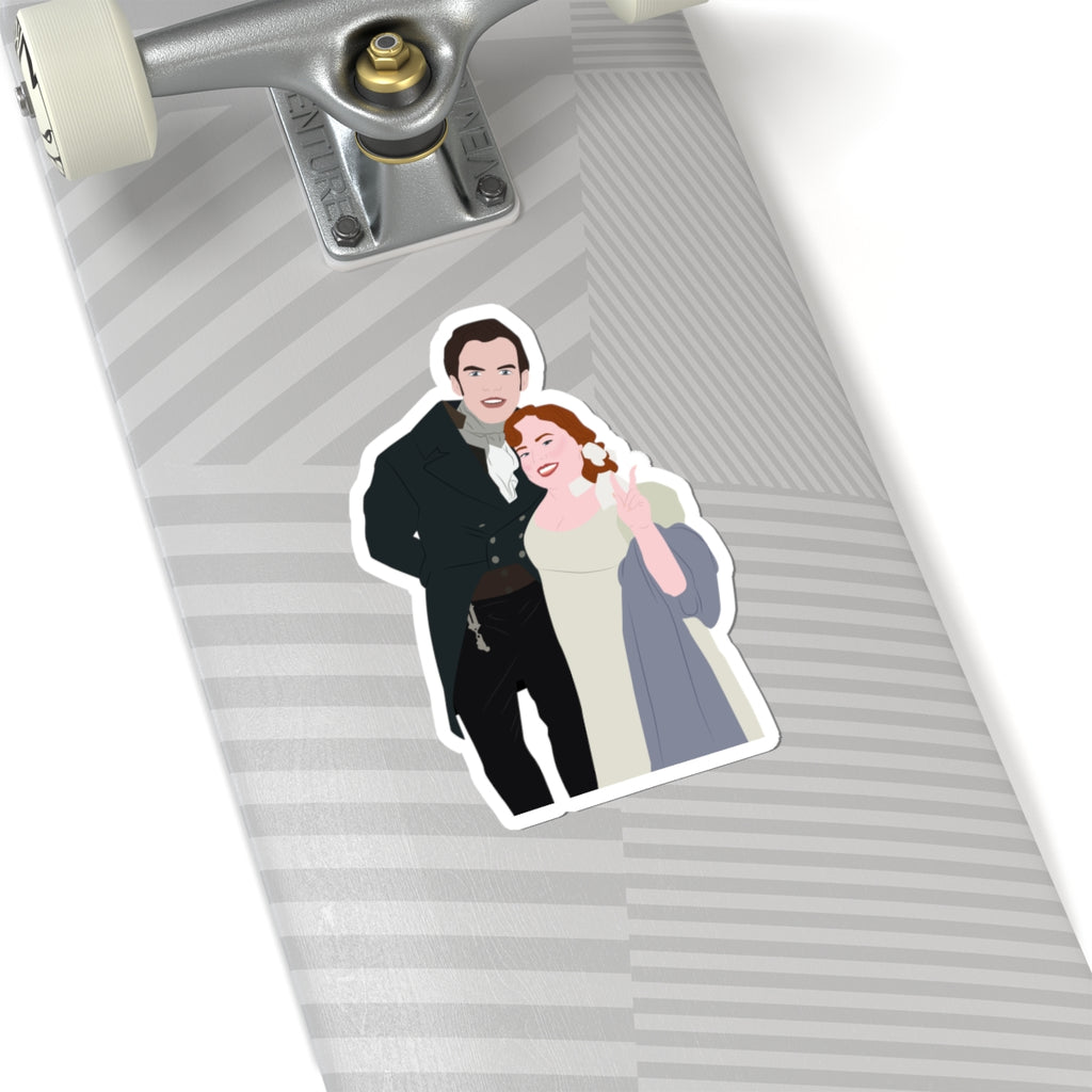 Polin Couple Colin & Penelope Bridgerton Netflix Sticker