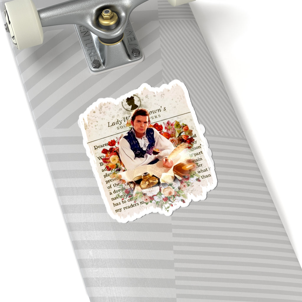 Colin Bridgerton Lady Whistledown Society Papers Netflix Sticker
