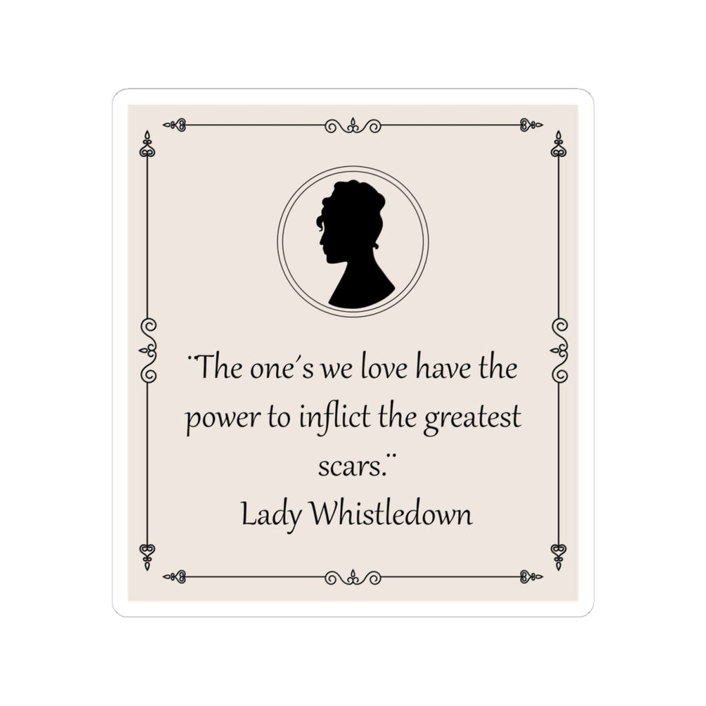 The One's We Love Have The Power Lady Whistledown Bridgerton Netflix Sticker