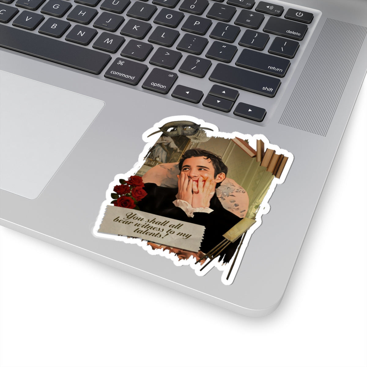 You Shall All Bear Witness To My Talents Benedict Bridgerton Quote Netflix Sticker