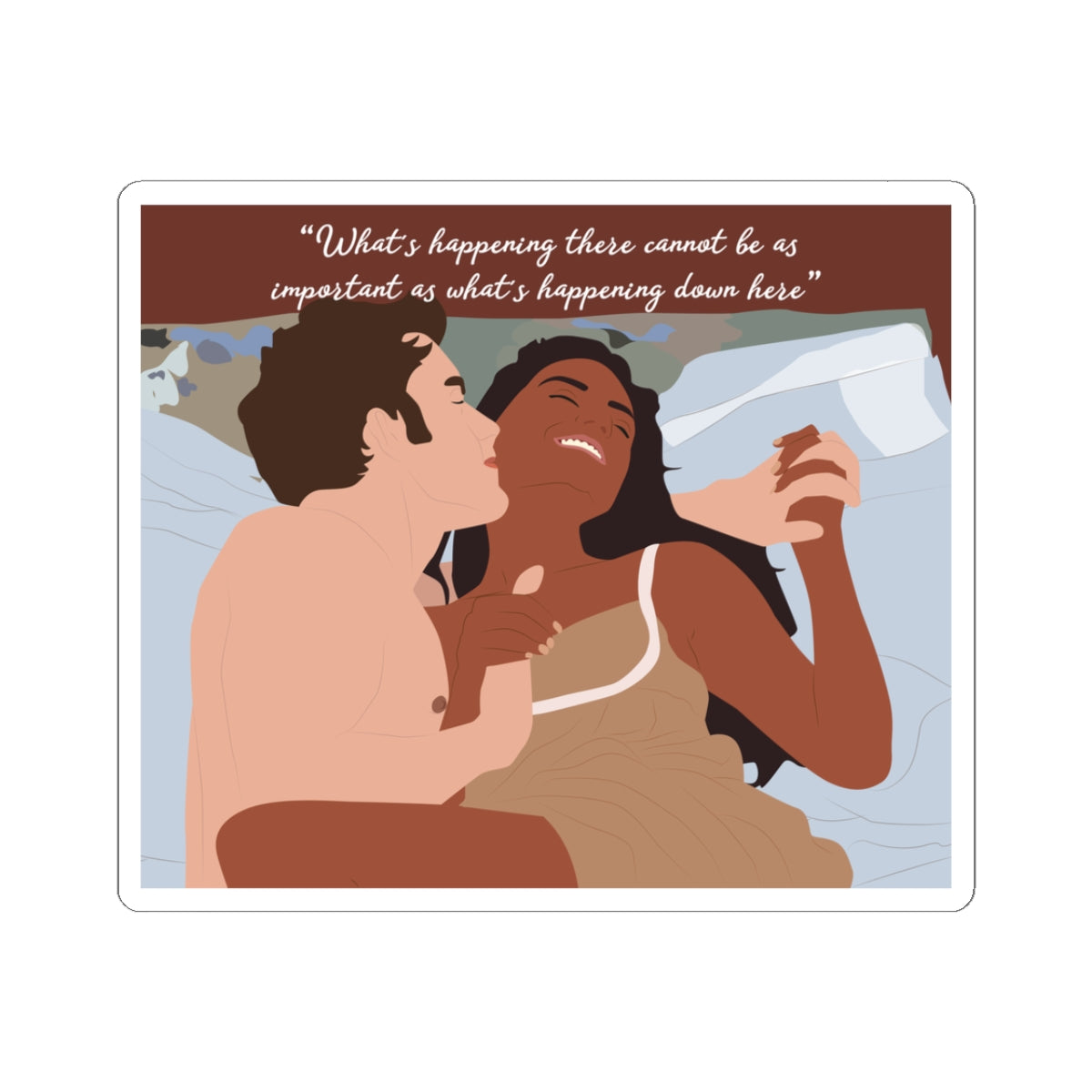 What's Happening There Cannot Be As Important As What Happening Down Here Kanthony  Bridgerton Netflix Sticker