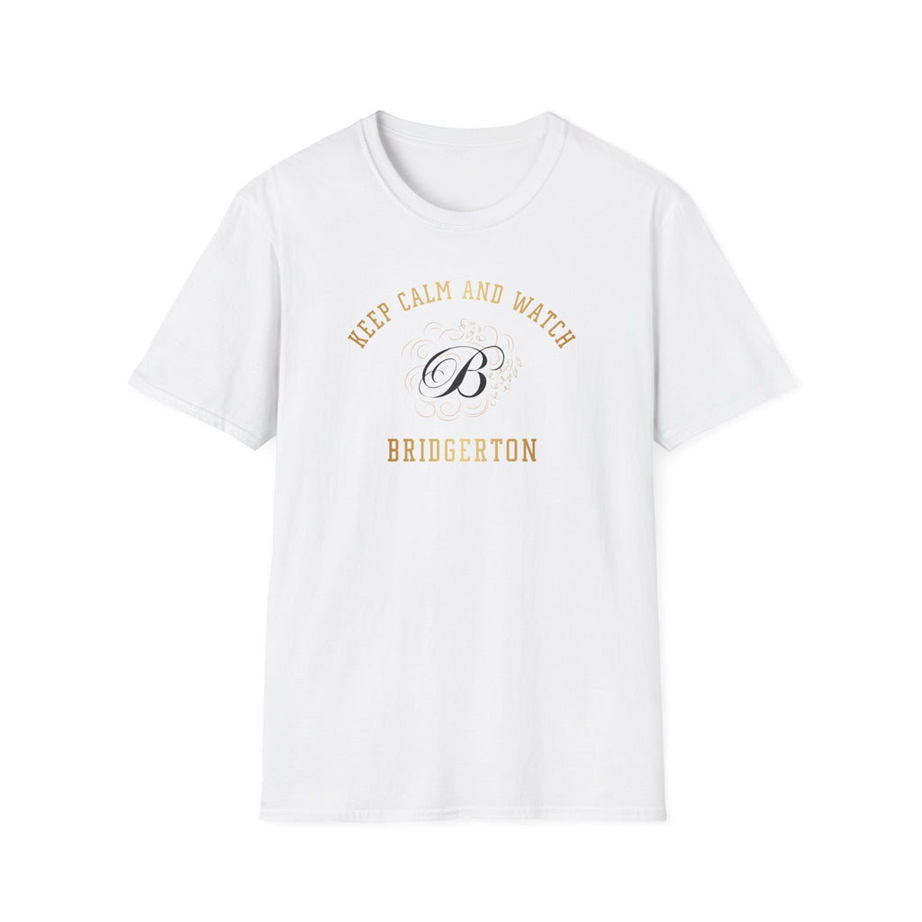 Keep Calm And Watch Brigderton Netflix Gold T-Shirt